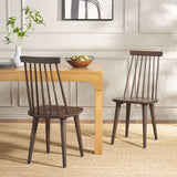 Safavieh Burris Side Chair AMH8511N-SET2 Dark Walnut