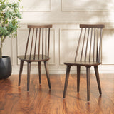 Safavieh Burris Side Chair AMH8511N-SET2 Dark Walnut