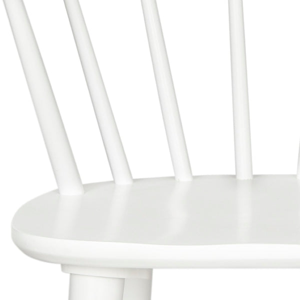 Safavieh BLANCHARD Side Chair Set - Eco-Friendly Rubberwood with Colonial Charm for Modern Dining Spaces White AMH8512B-SET2
