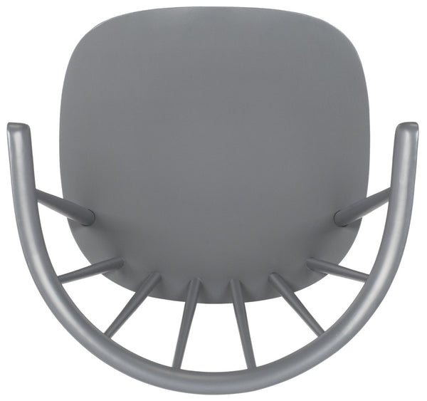 Safavieh BLANCHARD Side Chair Set - Eco-Friendly Rubberwood with Colonial Charm for Modern Dining Spaces Grey AMH8512C-SET2