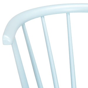 Safavieh BLANCHARD Side Chair Set - Eco-Friendly Rubberwood with Colonial Charm for Modern Dining Spaces Pale Blue AMH8512G-SET2