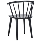 Safavieh Blanchard 18''H Curved Spindle Side Chair AMH8512L-SET2 Matt Black