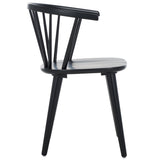 Safavieh Blanchard 18''H Curved Spindle Side Chair AMH8512L-SET2 Matt Black