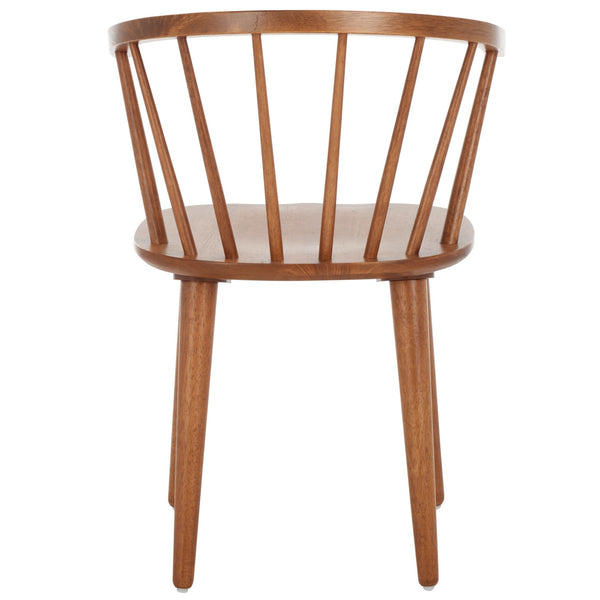 Safavieh Blanchard 18''H Curved Spindle Side Chair AMH8512M-SET2 Honey
