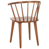 Safavieh Blanchard 18''H Curved Spindle Side Chair AMH8512M-SET2 Honey