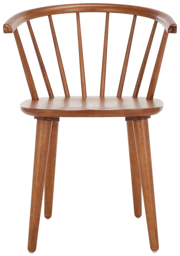 Safavieh Blanchard 18''H Curved Spindle Side Chair AMH8512M-SET2 Honey