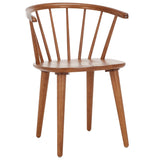 Safavieh Blanchard 18''H Curved Spindle Side Chair AMH8512M-SET2 Honey