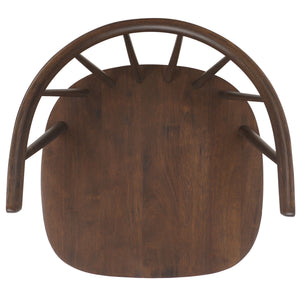 Safavieh Blanchard Dining Chairs Set Of Two – Elegant Rubber Wood Design With Timeless Colonial Curves Dark Walnut Wood Amh8512n-set2