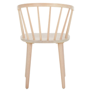 Safavieh Blanchard Dining Chairs Set Of Two – Elegant Rubber Wood Design With Timeless Colonial Curves White Washed Wood Amh8512p-set2