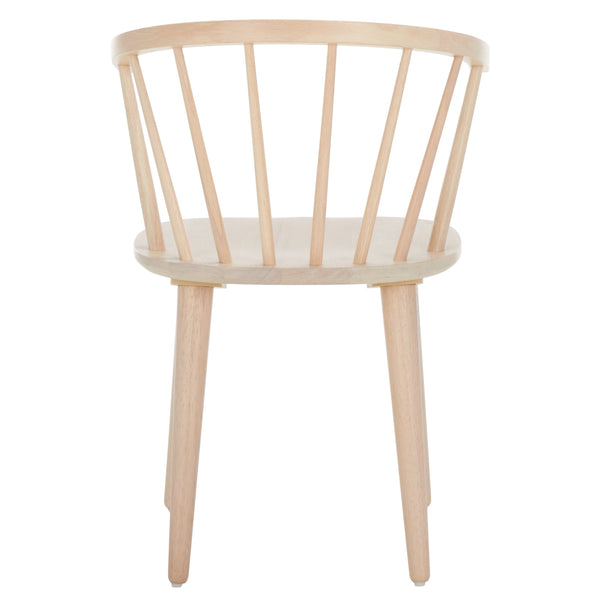 Safavieh Blanchard Dining Chairs Set Of Two – Elegant Rubber Wood Design With Timeless Colonial Curves White Washed Wood Amh8512p-set2