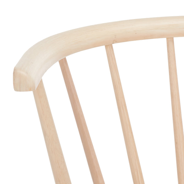 Safavieh Blanchard Dining Chairs Set Of Two – Elegant Rubber Wood Design With Timeless Colonial Curves White Washed Wood Amh8512p-set2