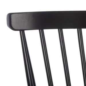 Safavieh Addison Spindleback Settee - Classic Charm For Entryways & Living Spaces With Timeless Style Black AMH8513A