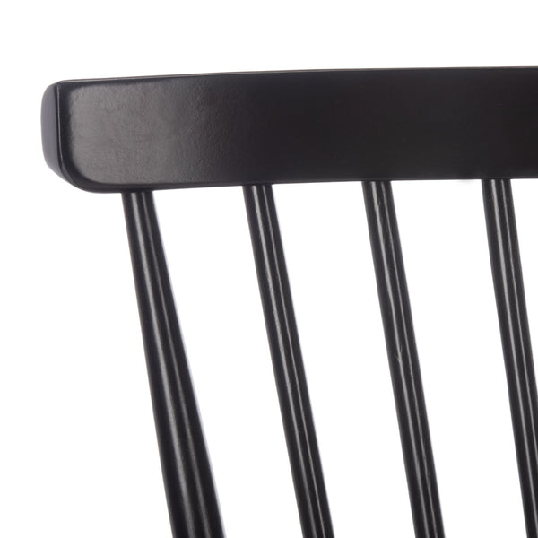 Safavieh Addison Spindleback Settee - Classic Charm For Entryways & Living Spaces With Timeless Style Black AMH8513A