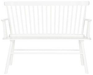 Safavieh Addison Spindleback Settee - Classic Charm For Entryways & Living Spaces With Timeless Style White AMH8513B