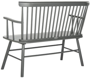 Safavieh Addison Spindleback Settee - Classic Charm For Entryways & Living Spaces With Timeless Style Grey AMH8513C