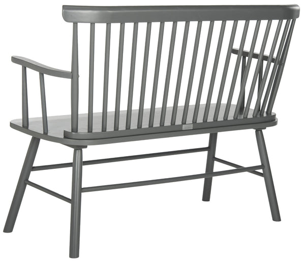 Safavieh Addison Spindleback Settee - Classic Charm For Entryways & Living Spaces With Timeless Style Grey AMH8513C