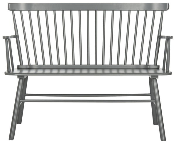Safavieh Addison Spindleback Settee - Classic Charm For Entryways & Living Spaces With Timeless Style Grey AMH8513C