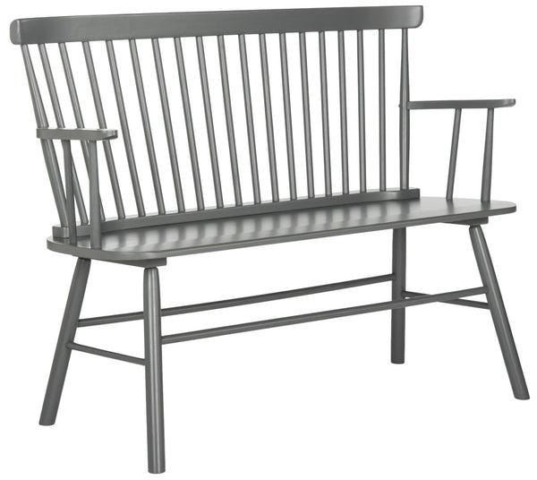 Safavieh Addison Spindleback Settee - Classic Charm For Entryways & Living Spaces With Timeless Style Grey AMH8513C