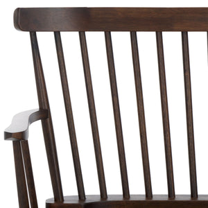 Safavieh Addison Spindleback Settee AMH8513E Dark Walnut