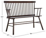 Safavieh Addison Spindleback Settee AMH8513E Dark Walnut