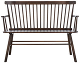 Safavieh Addison Spindleback Settee AMH8513E Dark Walnut