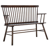 Safavieh Addison Spindleback Settee AMH8513E Dark Walnut