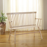 Safavieh Addison Spindleback Settee AMH8513F White Wash