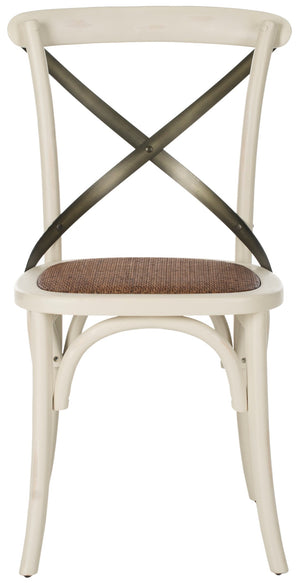 Safavieh ELEANOR Bentwood-Inspired Side Chair - Vintage European Charm for Stylish Dining Spaces and Bistros Antique White AMH9501A-SET2