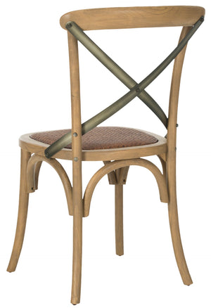 Safavieh ELEANOR Bentwood-Inspired Side Chair - Vintage European Charm for Stylish Dining Spaces and Bistros Oak AMH9501C-SET2