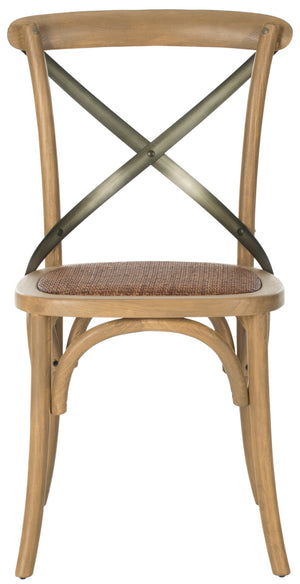 Safavieh ELEANOR Bentwood-Inspired Side Chair - Vintage European Charm for Stylish Dining Spaces and Bistros Oak AMH9501C-SET2