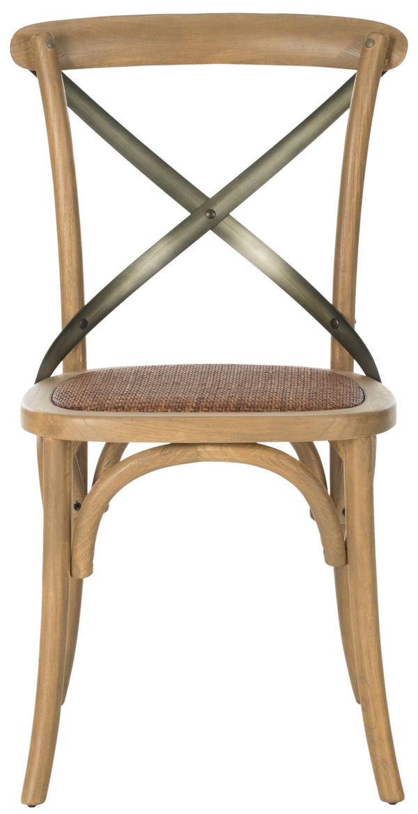 Safavieh ELEANOR Bentwood-Inspired Side Chair - Vintage European Charm for Stylish Dining Spaces and Bistros Oak AMH9501C-SET2