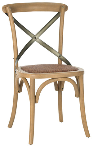 Safavieh ELEANOR Bentwood-Inspired Side Chair - Vintage European Charm for Stylish Dining Spaces and Bistros Oak AMH9501C-SET2