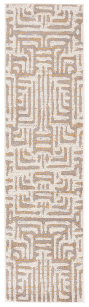 Safavieh Amsterdam Bohemian Area Rug With Geometric Design – Durable Comfort For Modern Living Spaces Ivory ,Mauve Polypropylene Pile Ams106a-5r