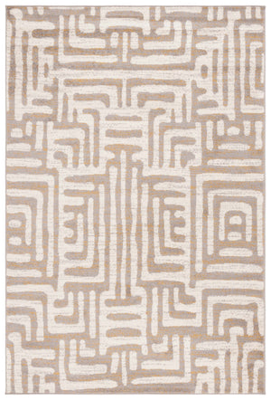 Safavieh Amsterdam Bohemian Area Rug With Geometric Design – Durable Comfort For Modern Living Spaces Ivory ,Mauve Polypropylene Pile Ams106a-5r