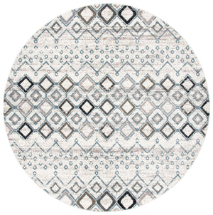 Safavieh Amsterdam Area Rug - Elegant Power-loomed Design With Bohemian Charm For Effortless Home Style Ivory ,Grey Polypropylene Pile Ams108a-4sq