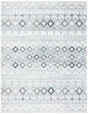 Safavieh Amsterdam Area Rug - Elegant Power-loomed Design With Bohemian Charm For Effortless Home Style Ivory ,Grey Polypropylene Pile Ams108a-4sq