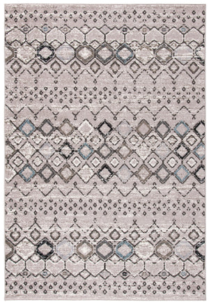 Safavieh Amsterdam Area Rug - Elegant Power-loomed Design With Bohemian Charm For Effortless Home Style Light Grey ,Brown Polypropylene Pile Ams108f-4sq