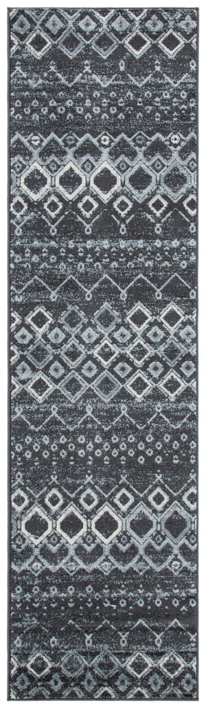 Safavieh Amsterdam Area Rug - Elegant Power-loomed Design With Bohemian Charm For Effortless Home Style Dark Grey ,Light Grey Polypropylene Pile Ams108j-10
