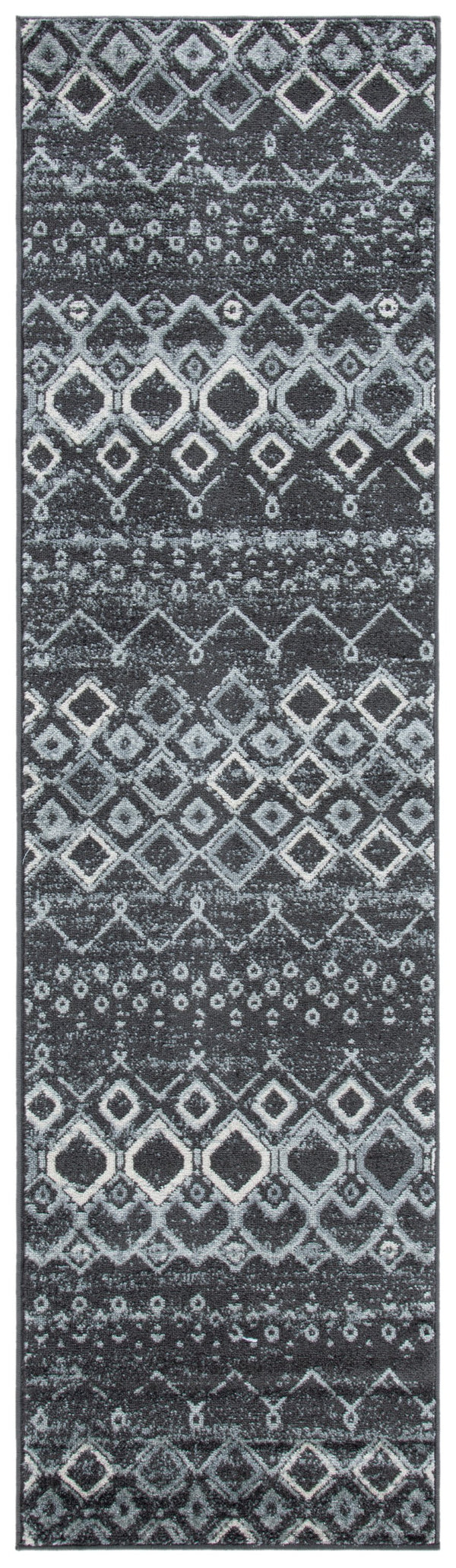 Safavieh Amsterdam Bohemian Grey Square Rug - Low Profile Power-Loomed Blend For Durable Elegant Spaces 5'-1" x 5'-1" AMS108J-5SQ
