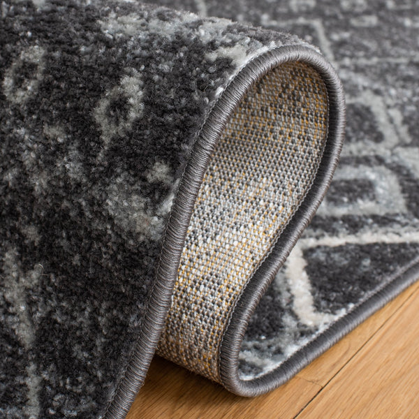 Safavieh Amsterdam Area Rug - Elegant Power-loomed Design With Bohemian Charm For Effortless Home Style Dark Grey ,Light Grey Polypropylene Pile Ams108j-10