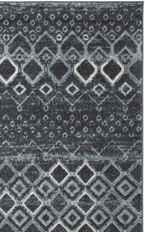 Safavieh Amsterdam Bohemian Grey Square Rug - Low Profile Power-Loomed Blend For Durable Elegant Spaces 5'-1" x 5'-1" AMS108J-5SQ