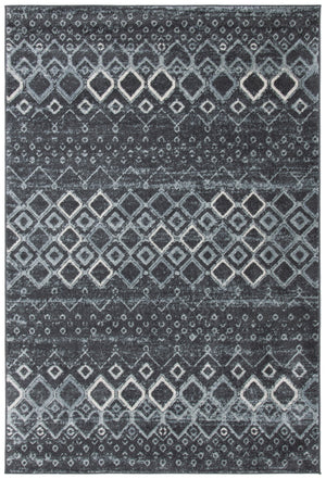 Safavieh Amsterdam Area Rug - Elegant Power-loomed Design With Bohemian Charm For Effortless Home Style Dark Grey ,Light Grey Polypropylene Pile Ams108j-10