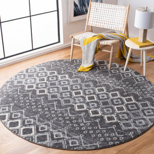 Safavieh Amsterdam Area Rug - Elegant Power-loomed Design With Bohemian Charm For Effortless Home Style Dark Grey ,Light Grey Polypropylene Pile Ams108j-10