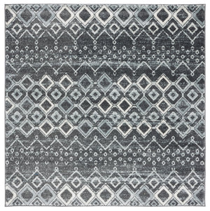 Safavieh Amsterdam Area Rug - Elegant Power-loomed Design With Bohemian Charm For Effortless Home Style Dark Grey ,Light Grey Polypropylene Pile Ams108j-10