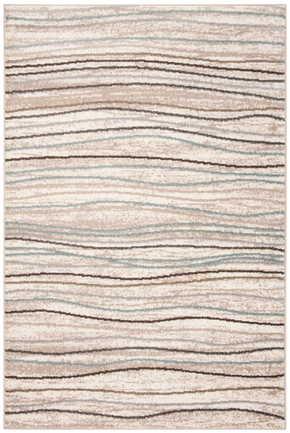 Safavieh Amsterdam Elegant Power-loomed Rug - Soft Polypropylene, Textured Pattern For Sophisticated Spaces Cream ,Beige Polypropylene Pile Ams111a-214