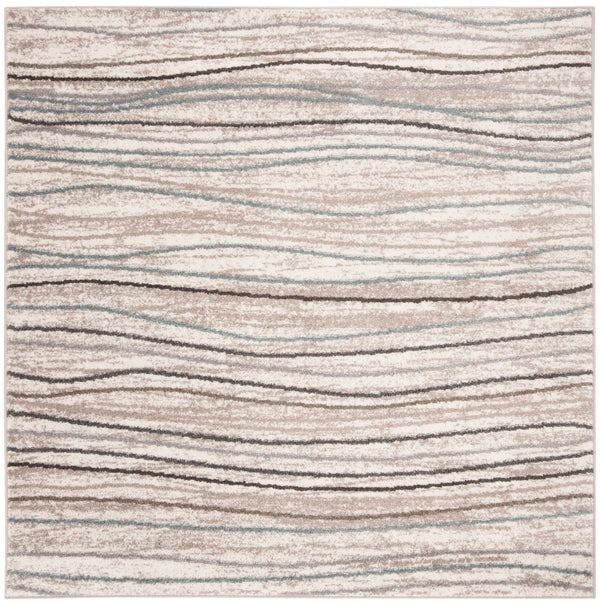 Safavieh Amsterdam Elegant Power-loomed Rug - Soft Polypropylene, Textured Pattern For Sophisticated Spaces Cream ,Beige Polypropylene Pile Ams111a-214