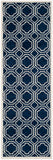 Safavieh Amherst 411 Power Loomed Rug Navy / Ivory 67% Polypropylene 18% Fibrillated Polypropylene 8% Latex 7% Poly-cotton(warp)