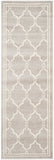 Safavieh Amhesrt 414 Power Loomed Rug Light Grey / Ivory 67% Polypropylene 18% Fibrillated Polypropylene 8% Latex 7% Poly-cotton(warp)