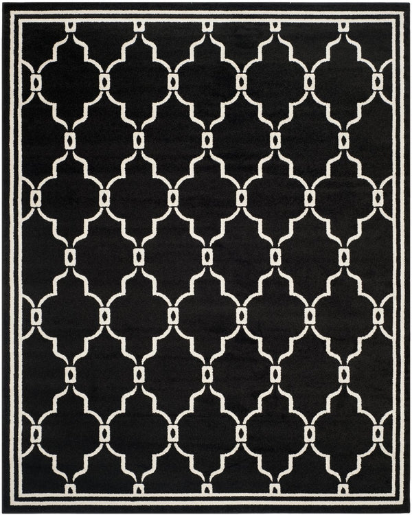 Safavieh Amherst Exquisite Turkish Area Rug – Modern Elegance With Intricate Geometric Design And Durability Anthracite ,Ivory 67% Polypropylene 18% Fibrillated Polypropylene 8% Latex 7% Poly,Cotton(Warp) Amt414g-5r
