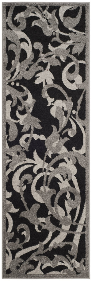 Safavieh Amherst Anthracite & Light Grey Transitional Rug 2'6"X4' Low-Profile Durable Power-Loomed In Turkey AMT428G-24